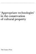Tapa de "Appropriate technologies" in the conservation of cultural property