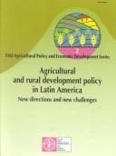 Tapa de Agricultural and rural development policy in Latin America