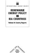 Tapa de Renewable Energy Policy in Iea Countries (Energy & Environment Policy Analysis)