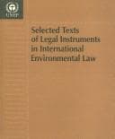 Tapa de Selected texts of legal instruments in international environmental law