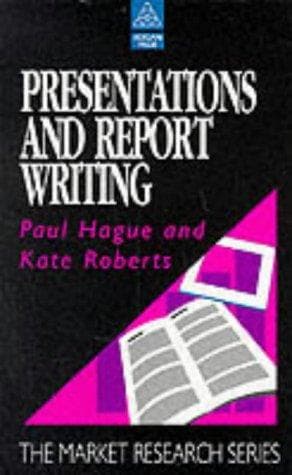 Tapa de Presentations and report writing