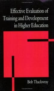 Tapa de Effective Evaluation of Training and Development in He
