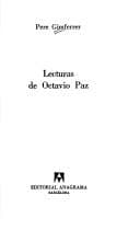 Tapa de Lecturas de Octavio Paz