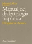 Tapa de Manual de Dialectologia Hispanica