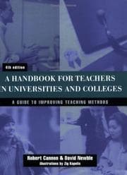 Tapa de A handbook for teachers in universities and colleges