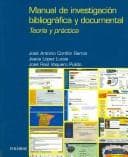 Tapa de Manual de investigación bibliográfica y documental