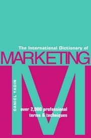 Tapa de International Dictionary of Marketing