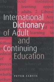 Tapa de International dictionary of adult and continuing education
