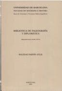 Tapa de Biblioteca de paleografia y diplomatica