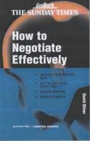 Tapa de How to Negotiate Effectively