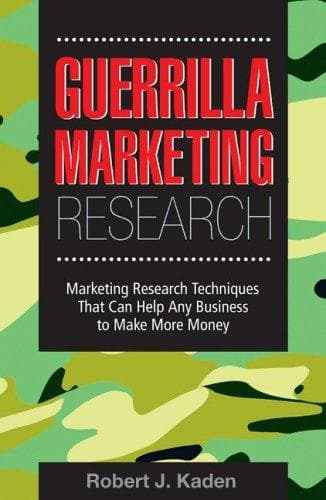 Tapa de Guerrilla marketing research