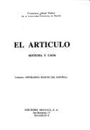 Tapa de El artículo