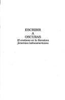Tapa de Escribir A Oscuras