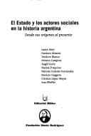Tapa de El Estado y Los Actores Sociales En La Historia Argentina