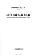Tapa de LA Cultura De LA Noche (Espasa Hoy)