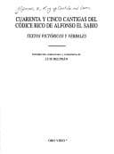 Tapa de Cuarenta y cinco cantigas del Codice rico de Alfonso el Sabio