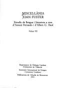 Tapa de Miscel·lània Joan Fuster