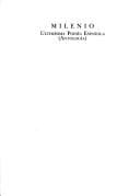 Tapa de Milenio - Ultimisima Poesia Espaola (Contrapunto)