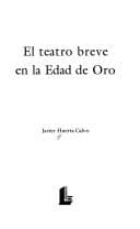 Tapa de El Teatro Breve En La Edad de Oro (Colección Arcadia de Las Letras)