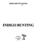 Tapa de Indigo Bunting
