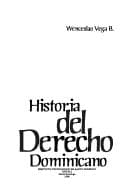 Tapa de Historia del derecho dominicano