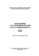 Tapa de Santander y el Congreso de 1825