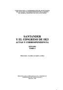 Tapa de Santander y el Congreso de 1823