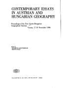 Tapa de Contemporary essays in Austrian and Hungarian geography