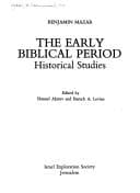 Tapa de The Early Biblical Period - Historical Studies