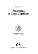 Tapa de Fragments of legal cognition