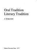 Tapa de Oral tradition, literary tradition