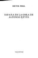 Tapa de España en la obra de Alfonso Reyes