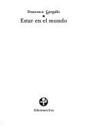 Tapa de Estar en el mundo