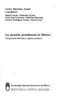 Tapa de La Sucesión presidencial en México