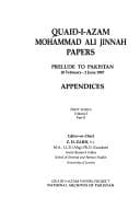 Tapa de Quaid-i-Azam Mohammad Ali Jinnah Papers: Volume I: Prelude to Pakistan