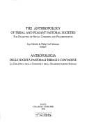 Tapa de The anthropology of tribal and peasant pastoral societies