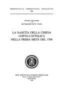 Tapa de La nascita della chiesa copto-cattolica nella prima meta del 1700 (Orientalia Christiana analecta)