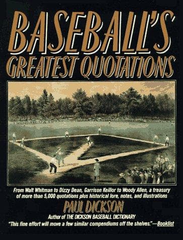 Tapa de Baseball's Greatest Quotations