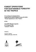 Tapa de Forest operations for sustainable forestry in the tropics