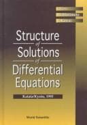 Tapa de Structure of solutions of differential equations