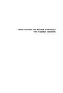 Tapa de Characterization and behavior of materials with submicron dimensions