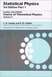 Tapa de Statistical Physics (Course of Theoretical Physics, Volume 5)