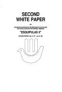 Tapa de Segundo informe blanco sobre los avances logrados en el proceso de cumplimiento del acuerdo de paz para Centroamérica "Esquipulas II"