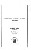 Tapa de Contribuciones ocultas de las mujeres a la economía