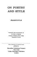 Tapa de Aristotle on Poetry and Style
