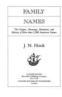 Tapa de FAMILY NAMES