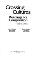 Tapa de Crossing cultures