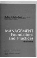 Tapa de Management Foundations and Practices