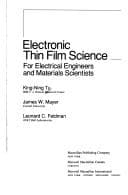 Tapa de Electronic Thin Film Science