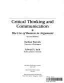 Tapa de Critical thinking and communication